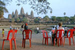 Relaxing at Angkor Wat