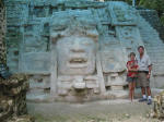 Mayan Stone Face Carving