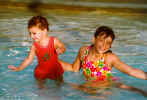 Stacy & Alyssa Swimming