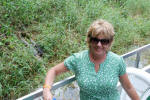 Pam with Caimans