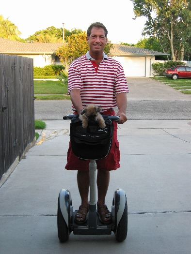 I love to ride on the Segway!