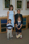 The Davis kids with Stacy