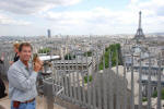 View from Arc de Triomphe to Eiffel Tower