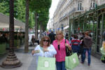 Walking the Champs Elysees