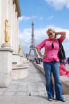 Pam Poses in Paris