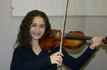 Adrienne Hochman with her violin