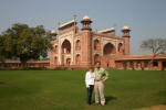 Approaching the Taj Mahal