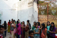 Indians Visiting Synagogue
