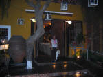 Entering Huaca Pucllana Restaurant