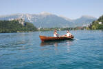 Rowing on Lake Bled