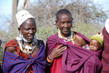 Masai Women and Baby