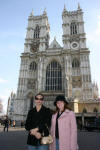 Stacy & Sarah at Westminster Abbey