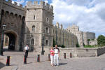 Exiting Windsor Castle