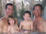 In the Hot Tub with Brad and his kids