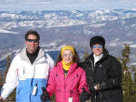 Randy, Andrea, and Pam in the Mountains