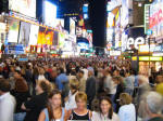 Times Square Mob Scene