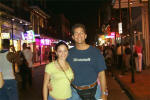 Father-Daughter Stroll on Bourbon Street