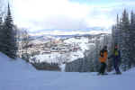 Skiing into Deer Valley