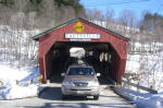 Driving the Taftsville Bridge